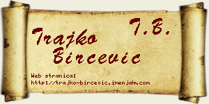 Trajko Birčević vizit kartica